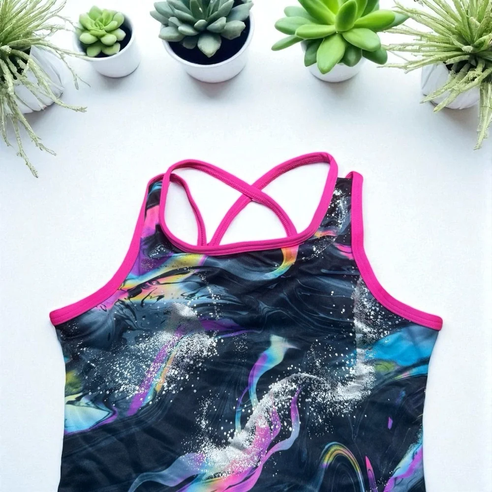 M (10) Justice leotard.